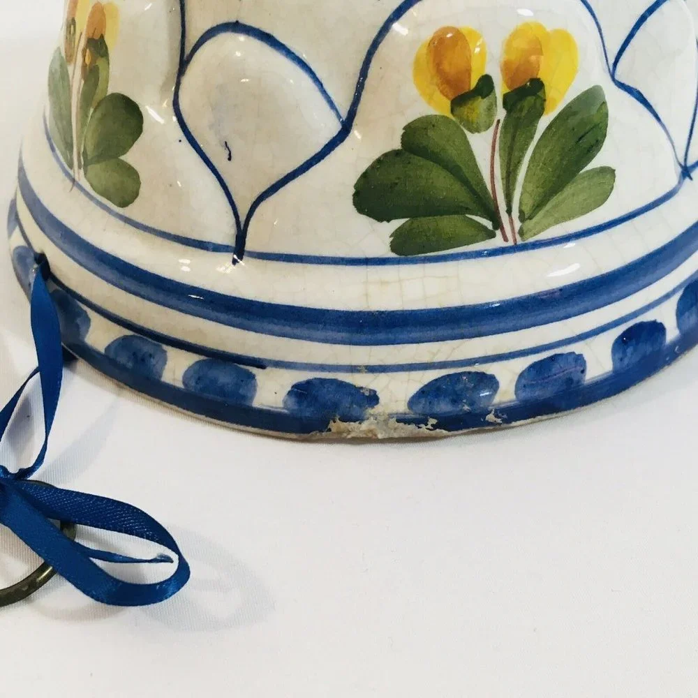 Three 3 Vtg 80’s ABC Ceramiche Bassano Hand PaintedItalian Dome Molds Hanging